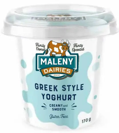 Maleny Dairies Yoghurt - Greek 170 gram