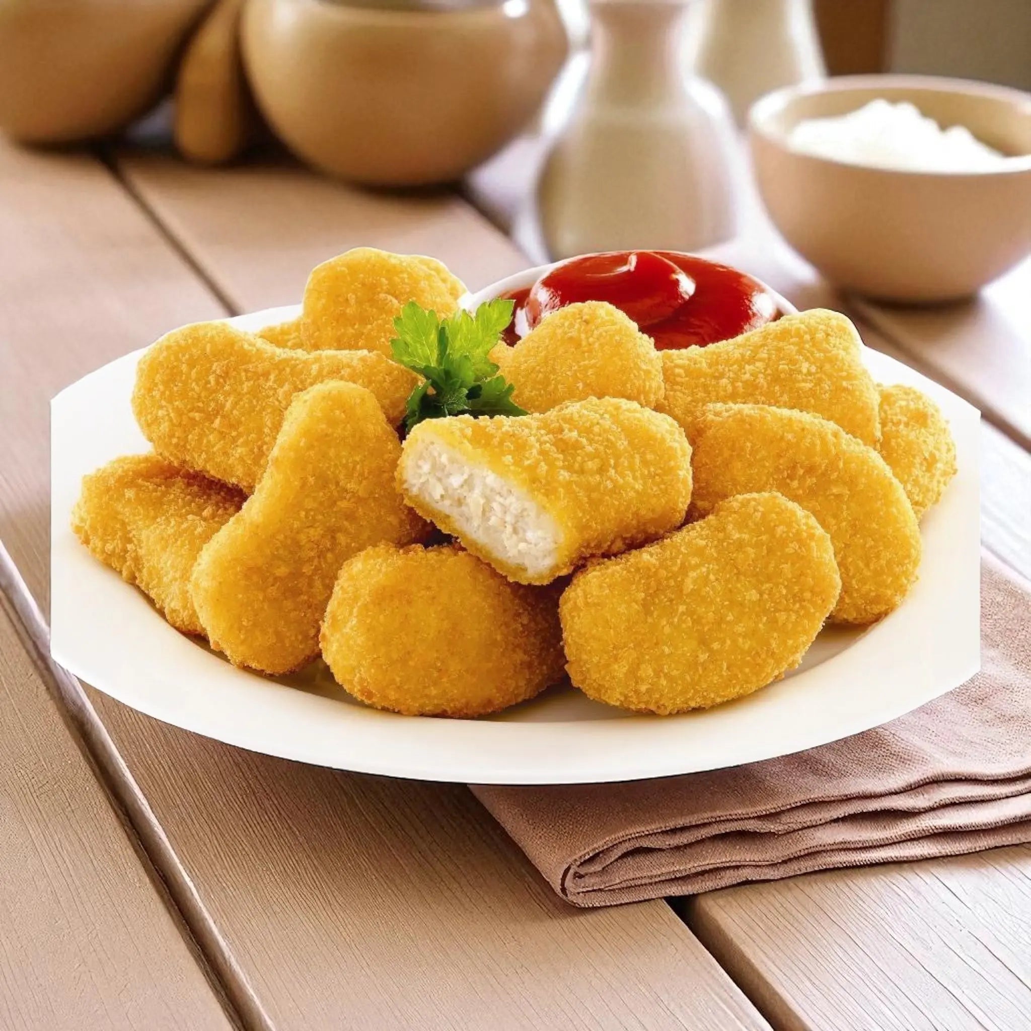 CHICKEN NUGGETS CRUMBED 1KG