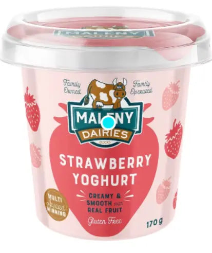 Maleny Dairies Yoghurt - Strawberry 170 gram