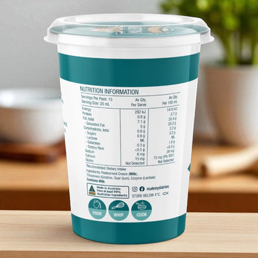 Maleny Dairies - Lactose Free Cream 300 gram