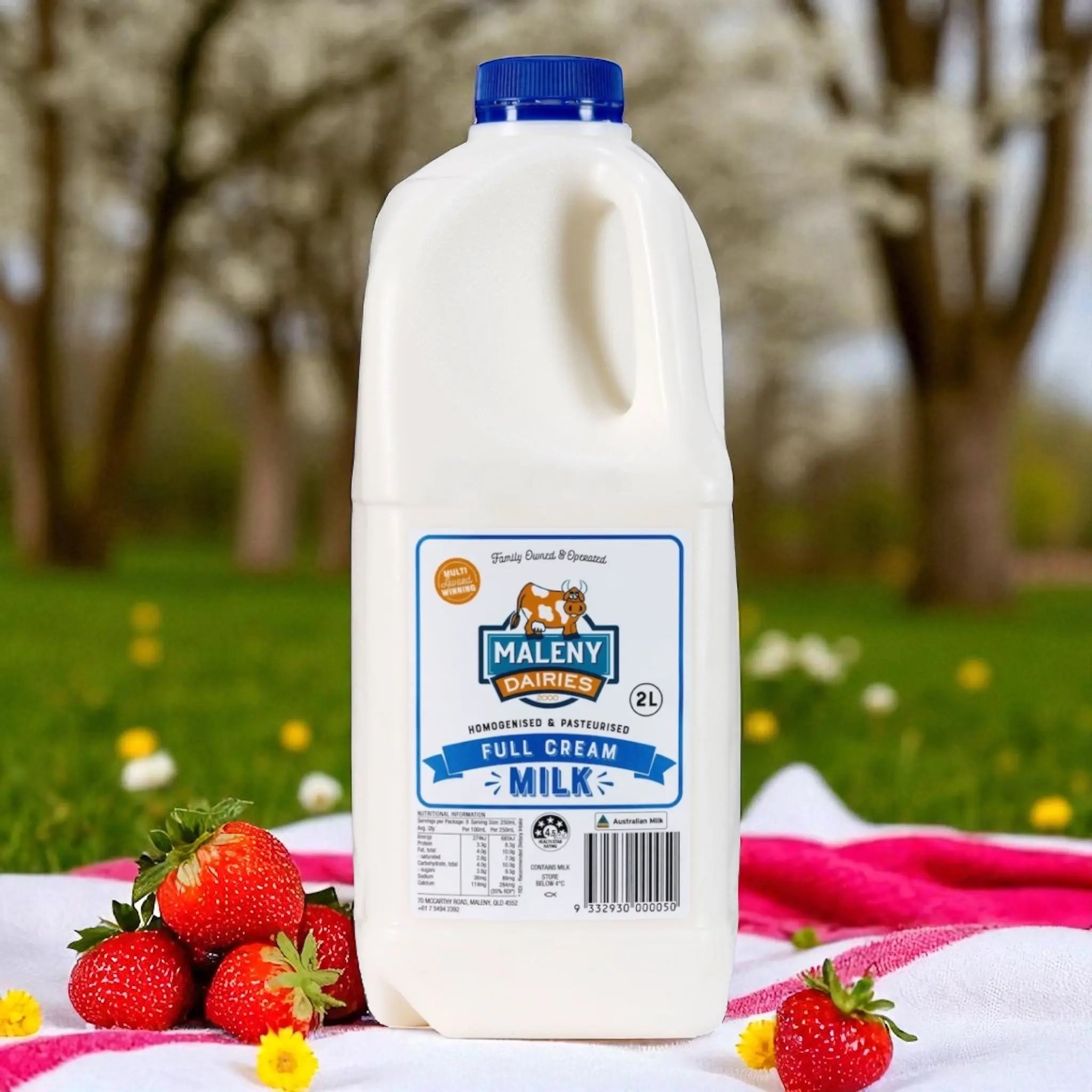 Maleny Dairies - 2LT FULL CREAM MILK